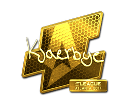 Sticker | Kjaerbye (Gold) | Atlanta 2017 (Sticker | Kjaerbye (Gold) | Atlanta 2017)