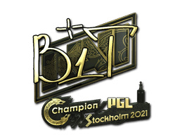 Sticker | b1t (Gold) | Stockholm 2021 (Sticker | b1t (Gold) | Stockholm 2021)