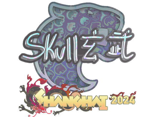 Sticker | skullz (Holo) | Shanghai 2024 (Sticker | skullz (Holo) | Shanghai 2024)