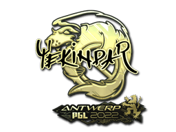 Sticker | YEKINDAR (Gold) | Antwerp 2022 (Sticker | YEKINDAR (Gold) | Antwerp 2022)