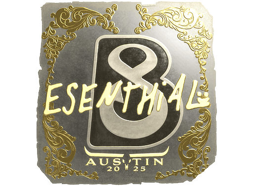 Sticker | esenthial (Gold) | Austin 2025 (Sticker | esenthial (Gold) | Austin 2025)