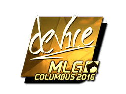 Sticker | device (Gold) | MLG Columbus 2016 (Sticker | device (Gold) | MLG Columbus 2016)
