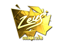 Sticker | Zeus (Gold) | Cologne 2016 (Sticker | Zeus (Gold) | Cologne 2016)