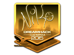 Sticker | NiKo (Gold) | Cluj-Napoca 2015 (Sticker | NiKo (Gold) | Cluj-Napoca 2015)