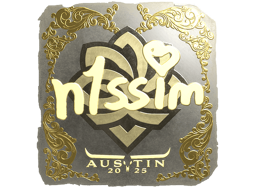 Sticker | n1ssim (Gold) | Austin 2025 (Sticker | n1ssim (Gold) | Austin 2025)
