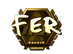 Sticker | fer (Gold) | London 2018 (Sticker | fer (Gold) | London 2018)