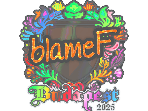 Sticker | blameF (Holo) | Budapest 2025 (Sticker | blameF (Holo) | Budapest 2025)