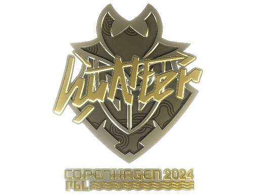 Sticker | huNter- (Gold) | Copenhagen 2024 (Sticker | huNter- (Gold) | Copenhagen 2024)
