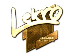Sticker | Lekr0 (Gold) | Boston 2018 (Sticker | Lekr0 (Gold) | Boston 2018)