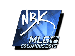 Sticker | NBK- (Foil) | MLG Columbus 2016 (Sticker | NBK- (Foil) | MLG Columbus 2016)