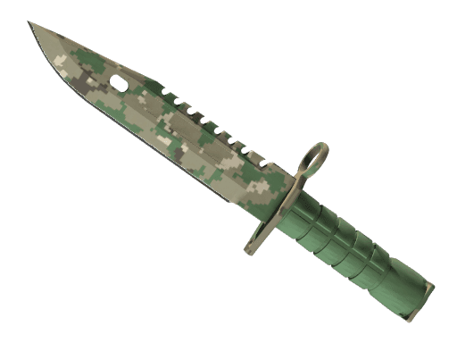 ★ Штык-нож M9 | Пиксельный камуфляж «Лес» — После полевых испытаний (★ M9 Bayonet | Forest DDPAT FT)