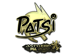 Sticker | Patsi (Gold) | Antwerp 2022 (Sticker | Patsi (Gold) | Antwerp 2022)