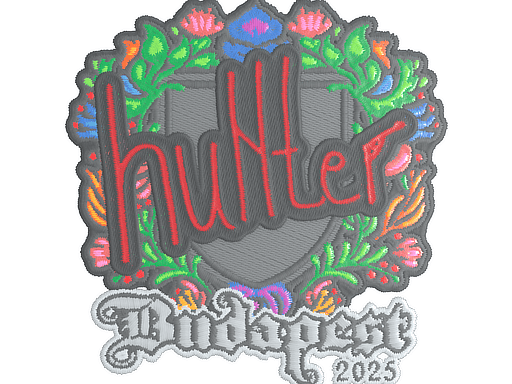 Sticker | huNter- (Embroidered) | Budapest 2025 (Sticker | huNter- (Embroidered) | Budapest 2025)