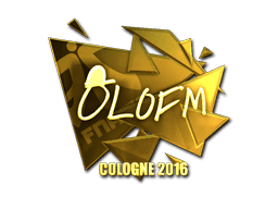Sticker | olofmeister (Gold) | Cologne 2016 (Sticker | olofmeister (Gold) | Cologne 2016)