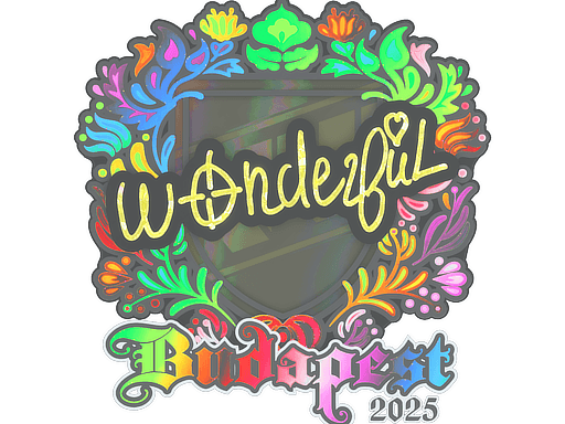 Sticker | w0nderful (Holo) | Budapest 2025 (Sticker | w0nderful (Holo) | Budapest 2025)