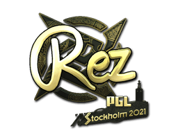 Sticker | REZ (Gold) | Stockholm 2021 (Sticker | REZ (Gold) | Stockholm 2021)