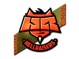 Sticker | HellRaisers (Gold) | Katowice 2015 (Sticker | HellRaisers (Gold) | Katowice 2015)