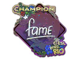 Sticker | fame (Glitter, Champion) | Rio 2022 (Sticker | fame (Glitter, Champion) | Rio 2022)