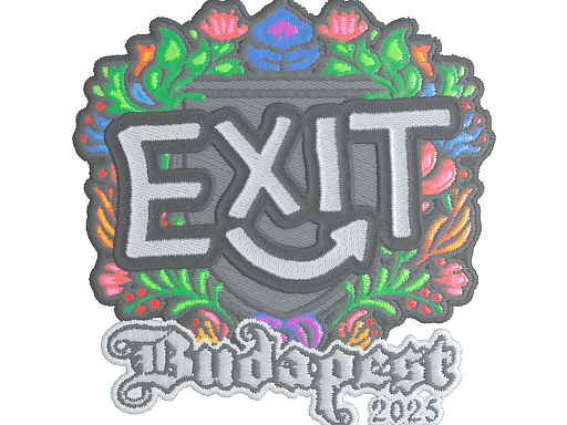 Sticker | exit (Embroidered) | Budapest 2025 (Sticker | exit (Embroidered) | Budapest 2025)