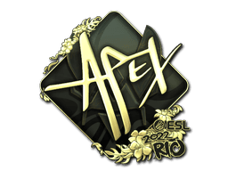Sticker | apEX (Gold) | Rio 2022 (Sticker | apEX (Gold) | Rio 2022)