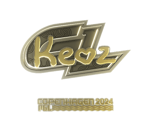 Sticker | Keoz (Gold) | Copenhagen 2024 (Sticker | Keoz (Gold) | Copenhagen 2024)