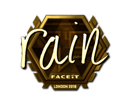 Sticker | rain (Gold) | London 2018 (Sticker | rain (Gold) | London 2018)