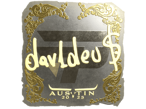 Sticker | dav1deuS (Gold) | Austin 2025 (Sticker | dav1deuS (Gold) | Austin 2025)