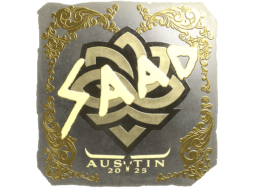 Sticker | saadzin (Gold) | Austin 2025 (Sticker | saadzin (Gold) | Austin 2025)