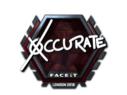 Sticker | xccurate (Foil) | London 2018 (Sticker | xccurate (Foil) | London 2018)