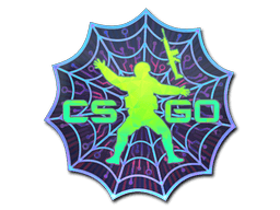 Sticker | Web Stuck (Holo) (Sticker | Web Stuck (Holo))