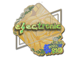 Sticker | electronic (Holo) | Rio 2022 (Sticker | electronic (Holo) | Rio 2022)