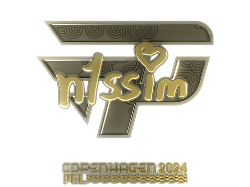 Sticker | n1ssim (Gold) | Copenhagen 2024 (Sticker | n1ssim (Gold) | Copenhagen 2024)