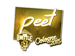 Sticker | peet (Gold) | Cologne 2015 (Sticker | peet (Gold) | Cologne 2015)