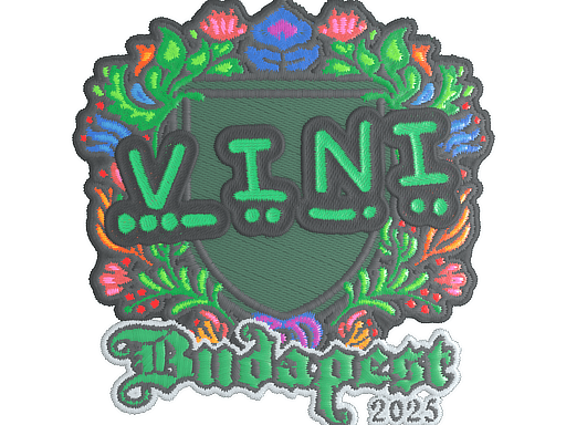 Sticker | VINI (Embroidered) | Budapest 2025 (Sticker | VINI (Embroidered) | Budapest 2025)