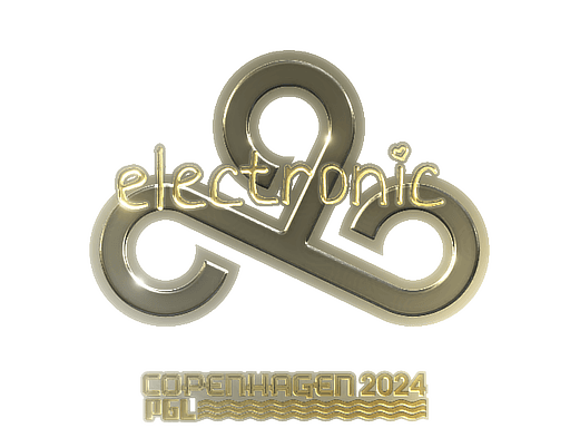 Sticker | electronic (Gold) | Copenhagen 2024 (Sticker | electronic (Gold) | Copenhagen 2024)