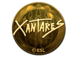 Sticker | XANTARES (Gold) | Katowice 2019 (Sticker | XANTARES (Gold) | Katowice 2019)