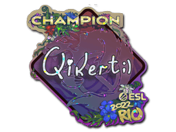 Sticker | qikert (Glitter, Champion) | Rio 2022 (Sticker | qikert (Glitter, Champion) | Rio 2022)