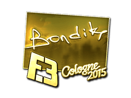 Sticker | bondik (Gold) | Cologne 2015 (Sticker | bondik (Gold) | Cologne 2015)