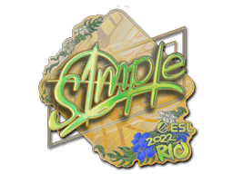 Sticker | s1mple (Holo) | Rio 2022 (Sticker | s1mple (Holo) | Rio 2022)