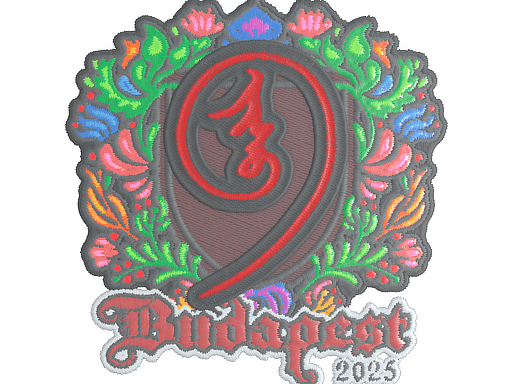 Sticker | nin9 (Embroidered) | Budapest 2025 (Sticker | nin9 (Embroidered) | Budapest 2025)