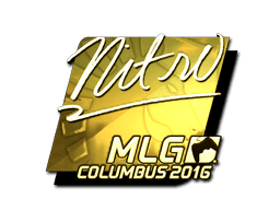 Sticker | nitr0 (Gold) | MLG Columbus 2016 (Sticker | nitr0 (Gold) | MLG Columbus 2016)