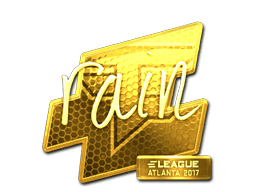 Sticker | rain (Gold) | Atlanta 2017 (Sticker | rain (Gold) | Atlanta 2017)