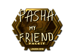 Sticker | pashaBiceps (Gold) | London 2018 (Sticker | pashaBiceps (Gold) | London 2018)