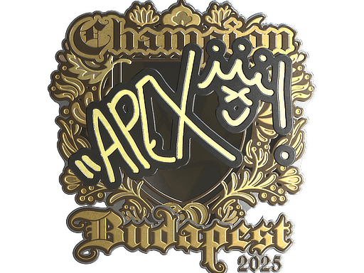 Sticker | apEX (Gold, Champion) | Budapest 2025 (Sticker | apEX (Gold, Champion) | Budapest 2025)