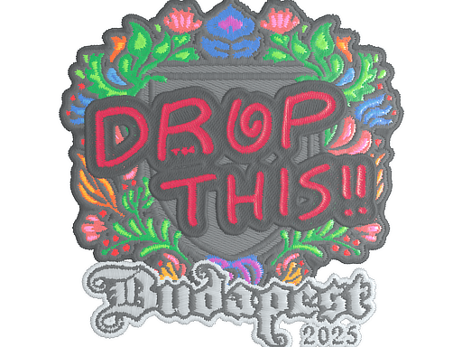 Sticker | drop (Embroidered) | Budapest 2025 (Sticker | drop (Embroidered) | Budapest 2025)