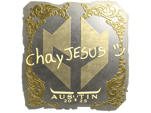 Sticker | chayJESUS (Gold) | Austin 2025 (Sticker | chayJESUS (Gold) | Austin 2025)