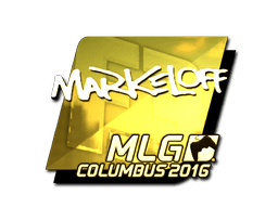 Sticker | markeloff (Gold) | MLG Columbus 2016 (Sticker | markeloff (Gold) | MLG Columbus 2016)