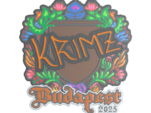 Sticker | KRIMZ (Embroidered) | Budapest 2025 (Sticker | KRIMZ (Embroidered) | Budapest 2025)