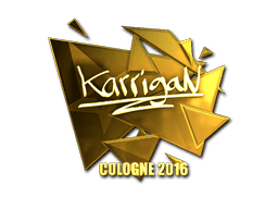 Sticker | karrigan (Gold) | Cologne 2016 (Sticker | karrigan (Gold) | Cologne 2016)