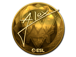 Sticker | ALEX (Gold) | Katowice 2019 (Sticker | ALEX (Gold) | Katowice 2019)